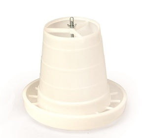 Adjustable Feed-Flow Poultry Feeder