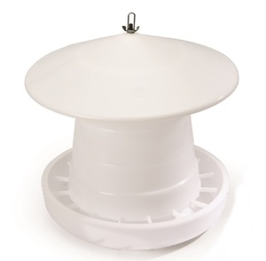 Adjustable Feed-Flow Poultry Feeder with Large Lid