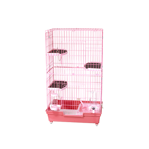 Large Iron Mesh Cat Cage (with 3 jumping boards)